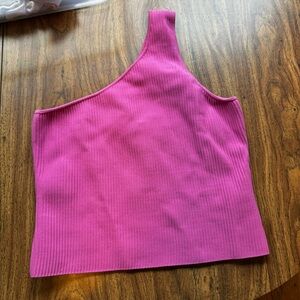 pink one sleeve tank 🩷🩷🩷
